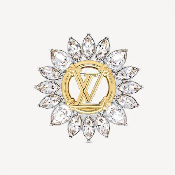 18K Louis Vuitton Sunflower Brooch