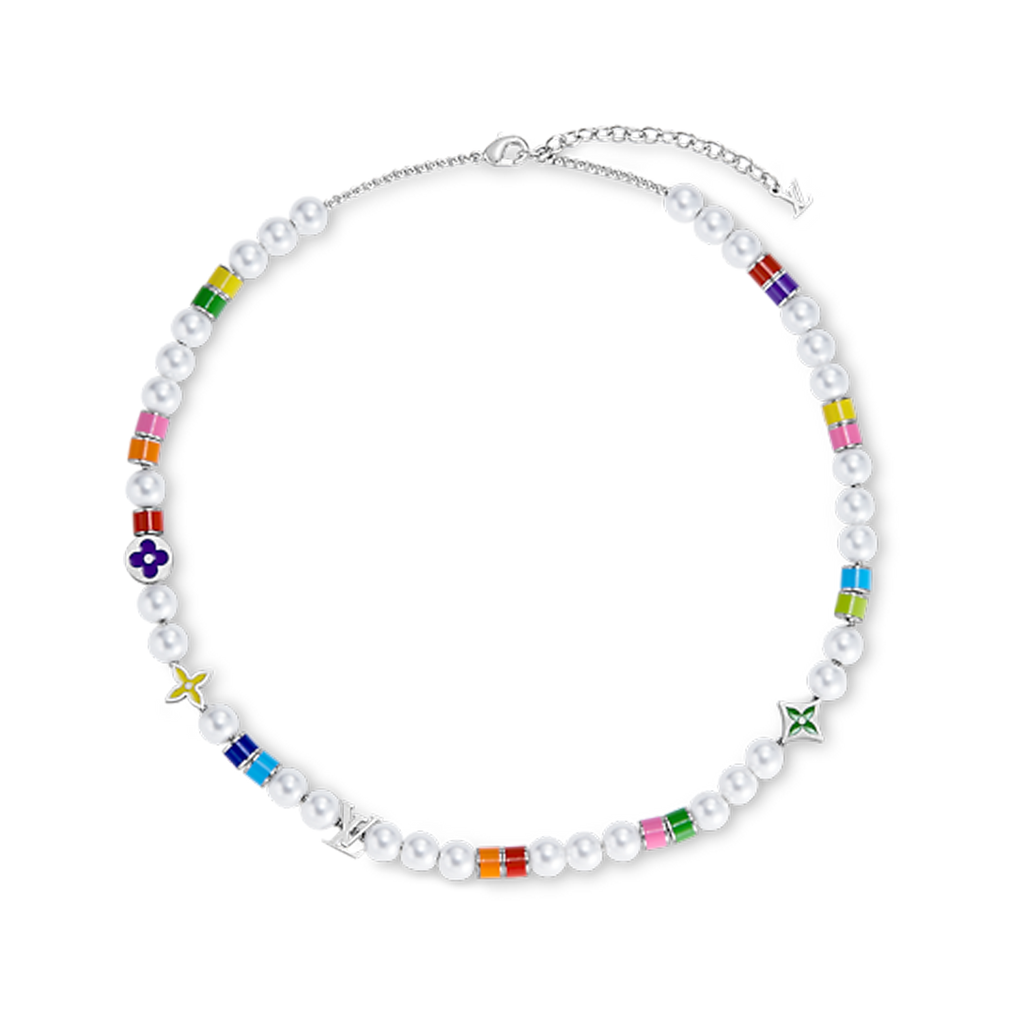 18K Louis Vuitton MNG Pearls Party Necklace