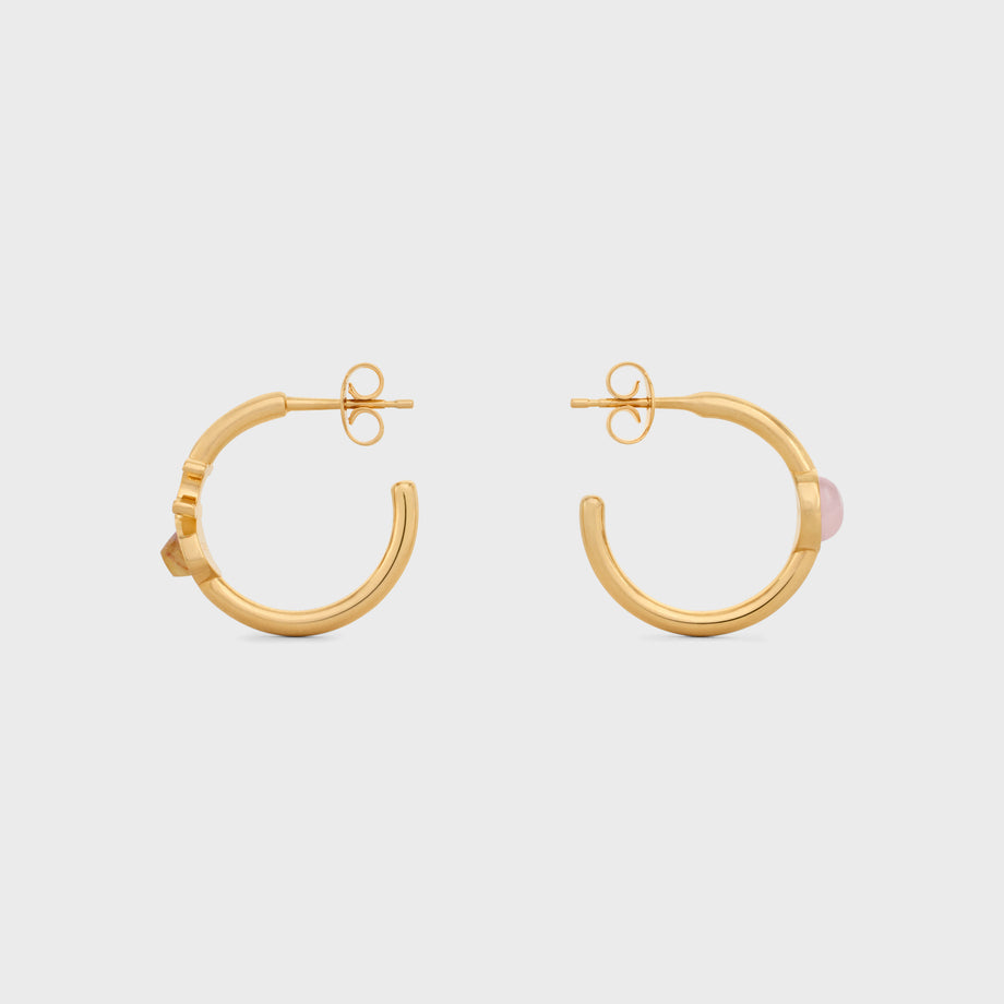 18K Celine Indie Hoops Earrings