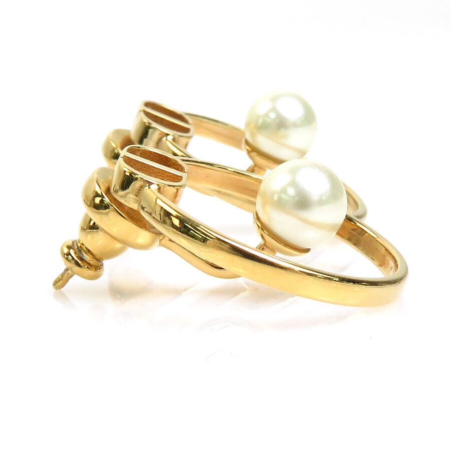 18K Dior 30 Montaigne Pearl Earrings