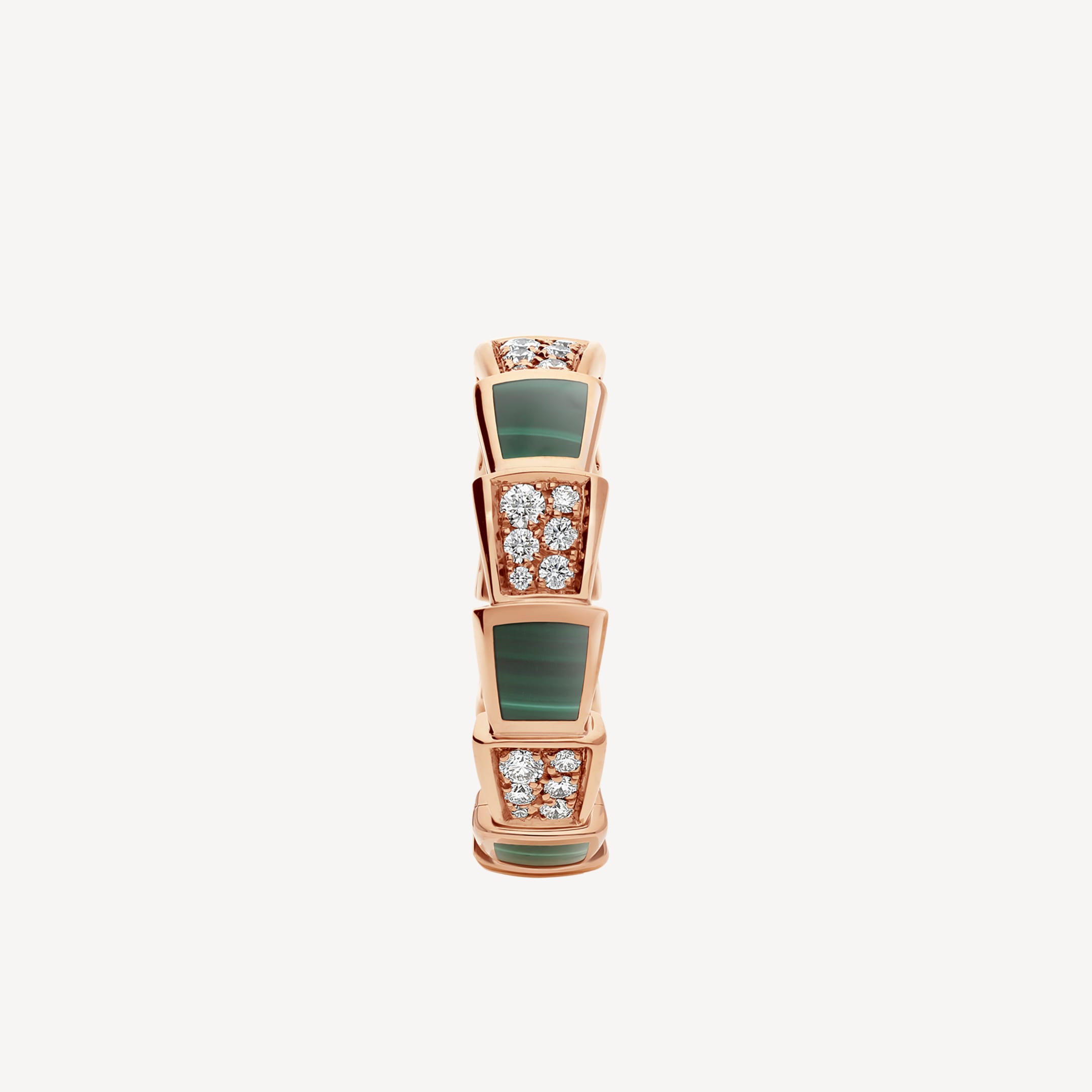 18K BVLGARI Serpenti Viper Malachite Ring