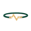 18K Louis Vuitton Volt Upside Down Play Green Bracelet