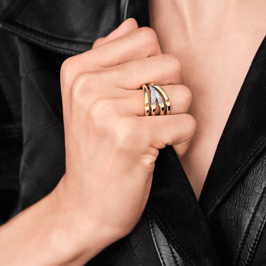 18K Louis Vuitton Volt Upside Down Diamonds Ring