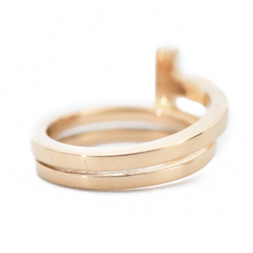 18K Tiffany Diamond Square Ring