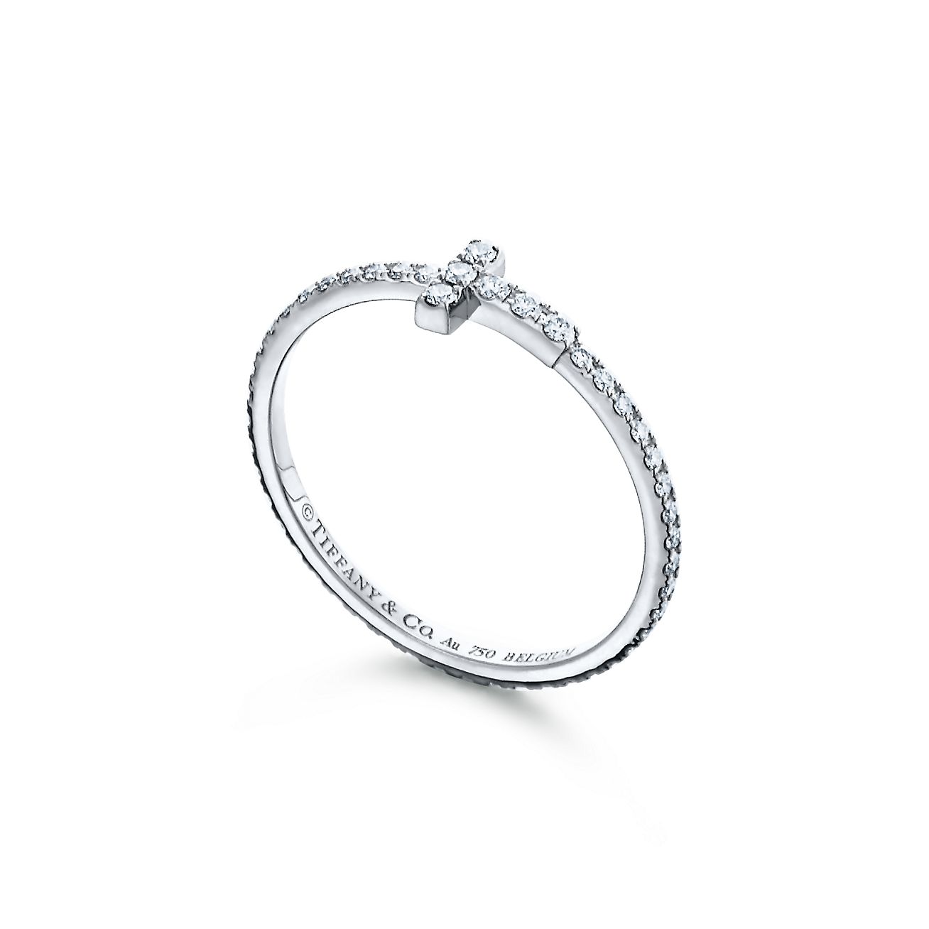 18K Tiffany Diamond Wire Ring