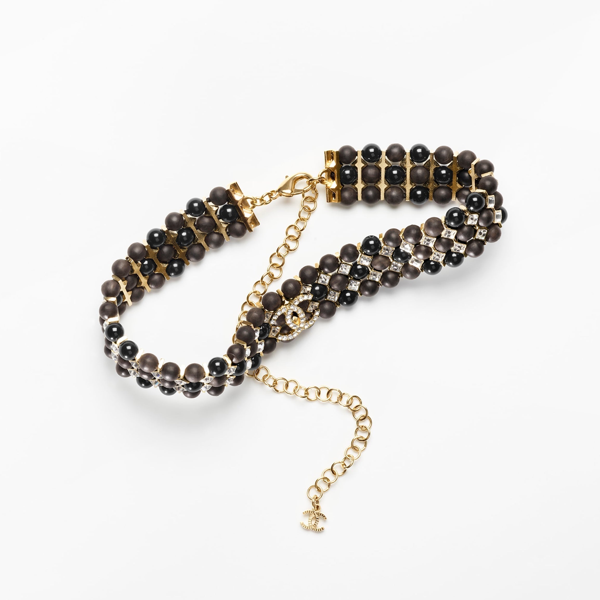 18K  Chanel Strass Choker Necklace