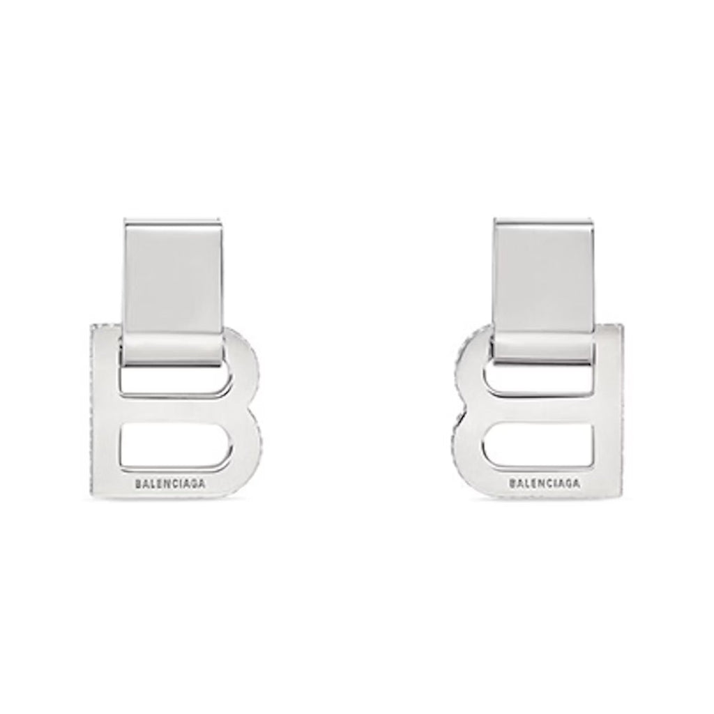 18K Balenciaga Hourglass Diamond Earrings