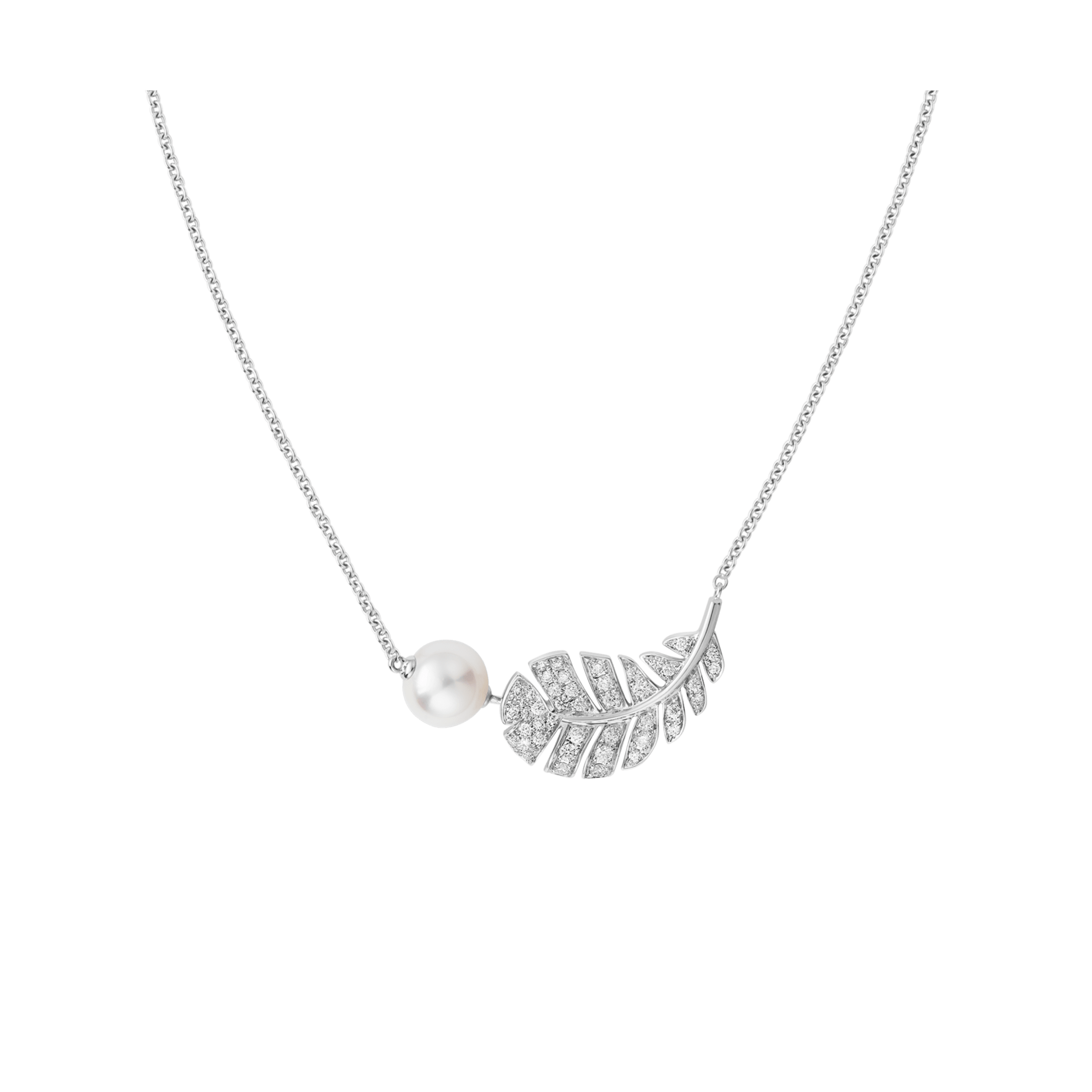 18K  Chanel Plume De Necklace