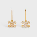 18K Celine Rhinestone Earrings