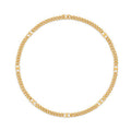 18K Dior Celine Small Gourmette Necklace