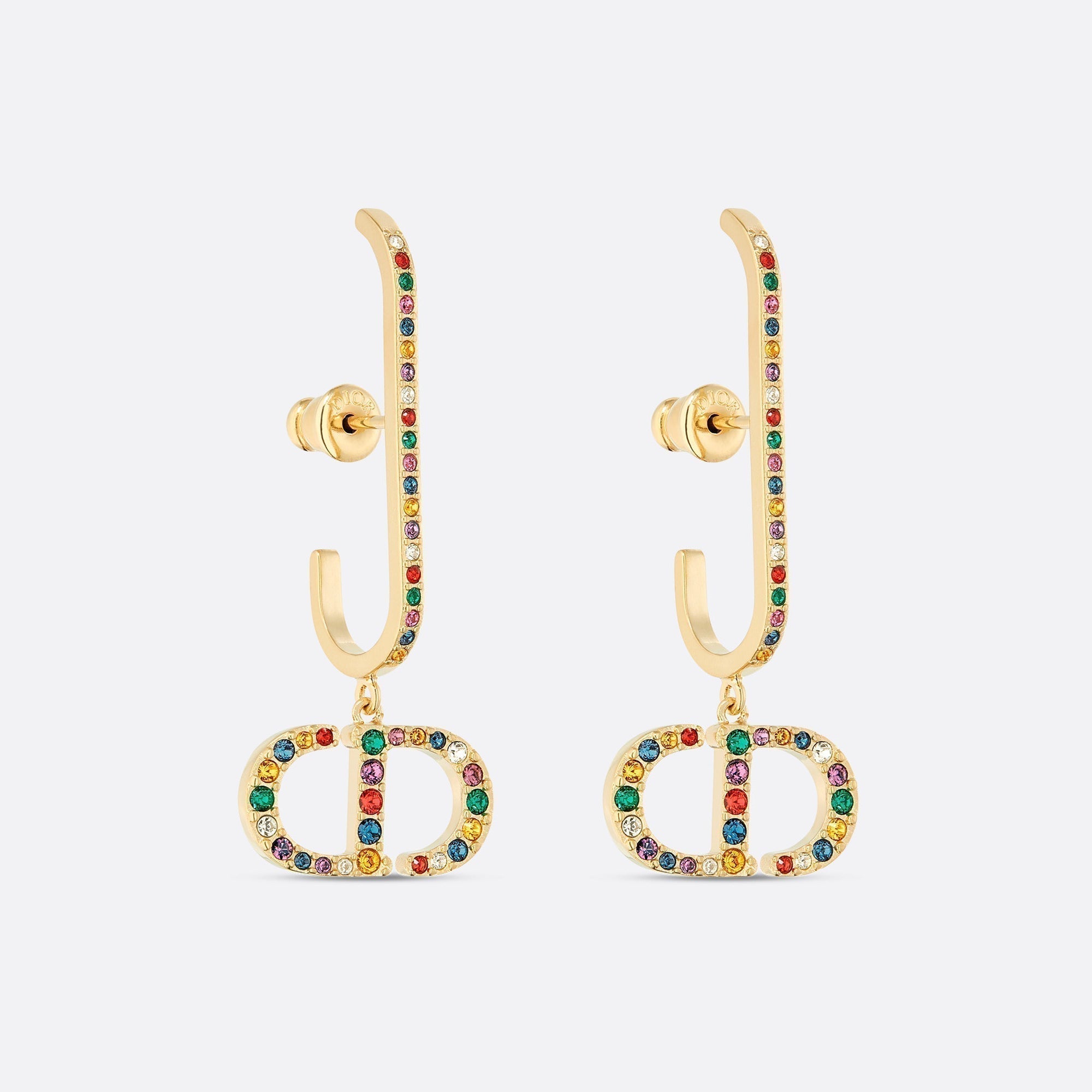 18K Dior 30 Montaigne Crystals Earrings