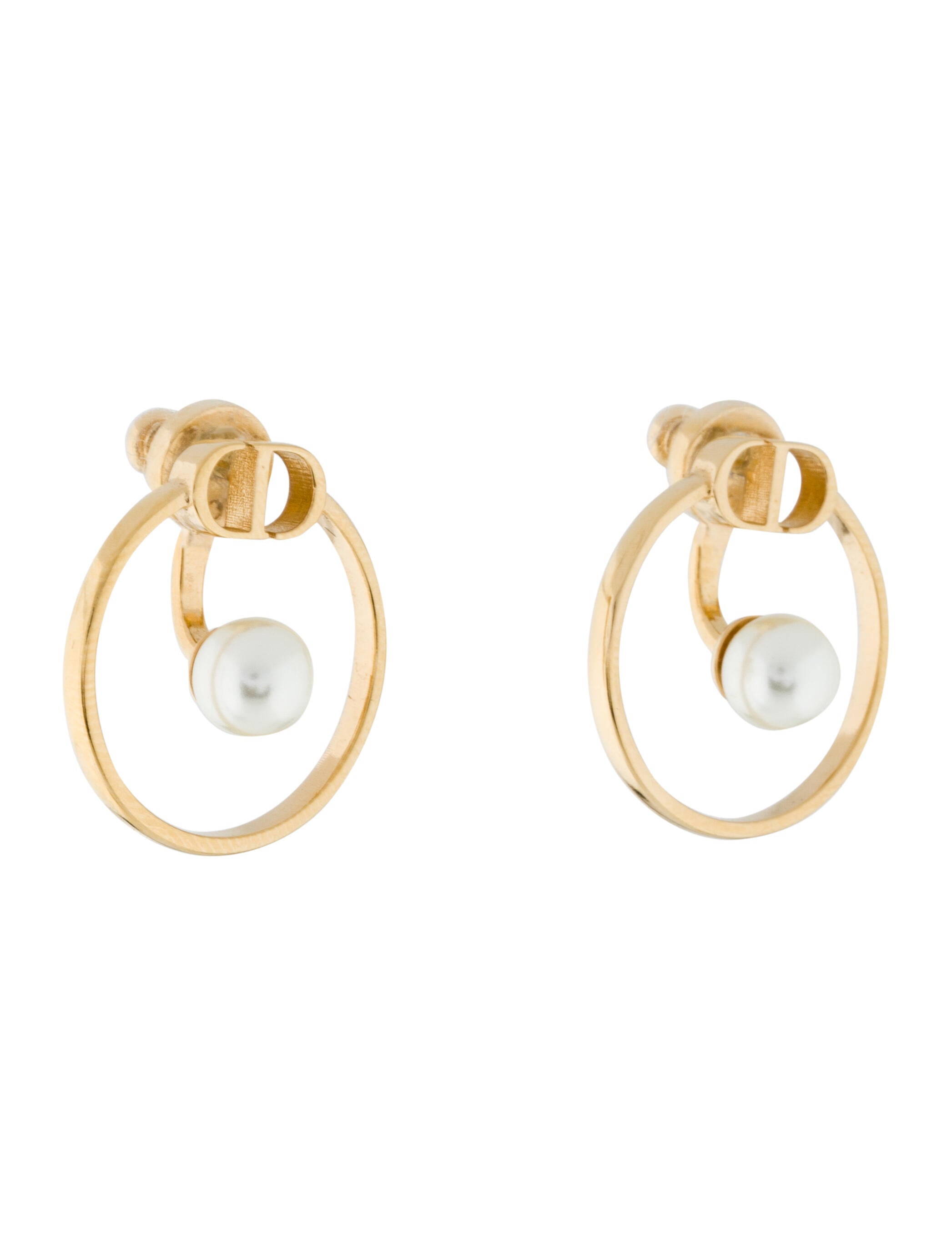18K Dior 30 Montaigne Pearls Earrings