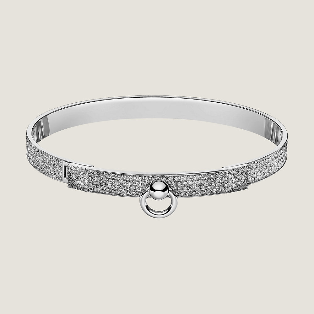 18K Collier De Chien Diamond Hermes Bracelet