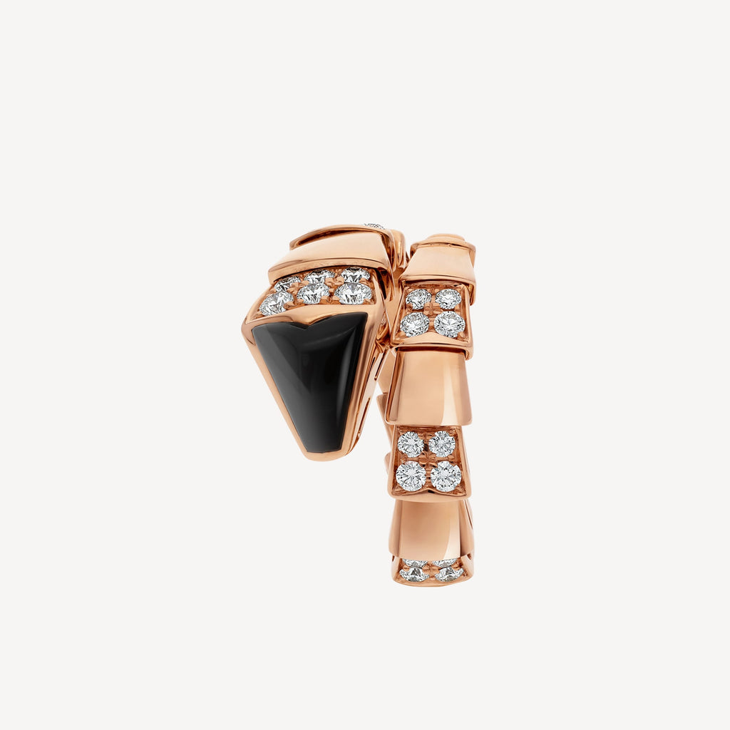 18K BVLGARI Serpenti Viper Black Ring