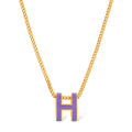 18K Mini Pop Hermes Purple Necklace