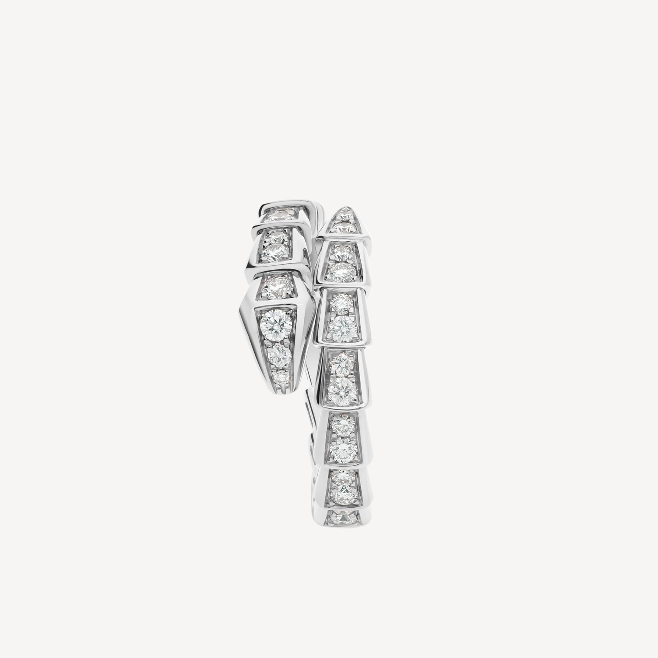 18K BVLGARI Serpenti Viper Pave Diamond Ring