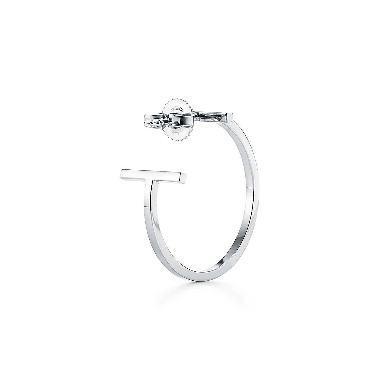 18K Tiffany Hoop Earrings