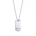 18K Tiffany 1837 Tag Pendant Necklace