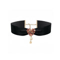 18K Dior 30 Montaigne Red Crystals Choker Necklace