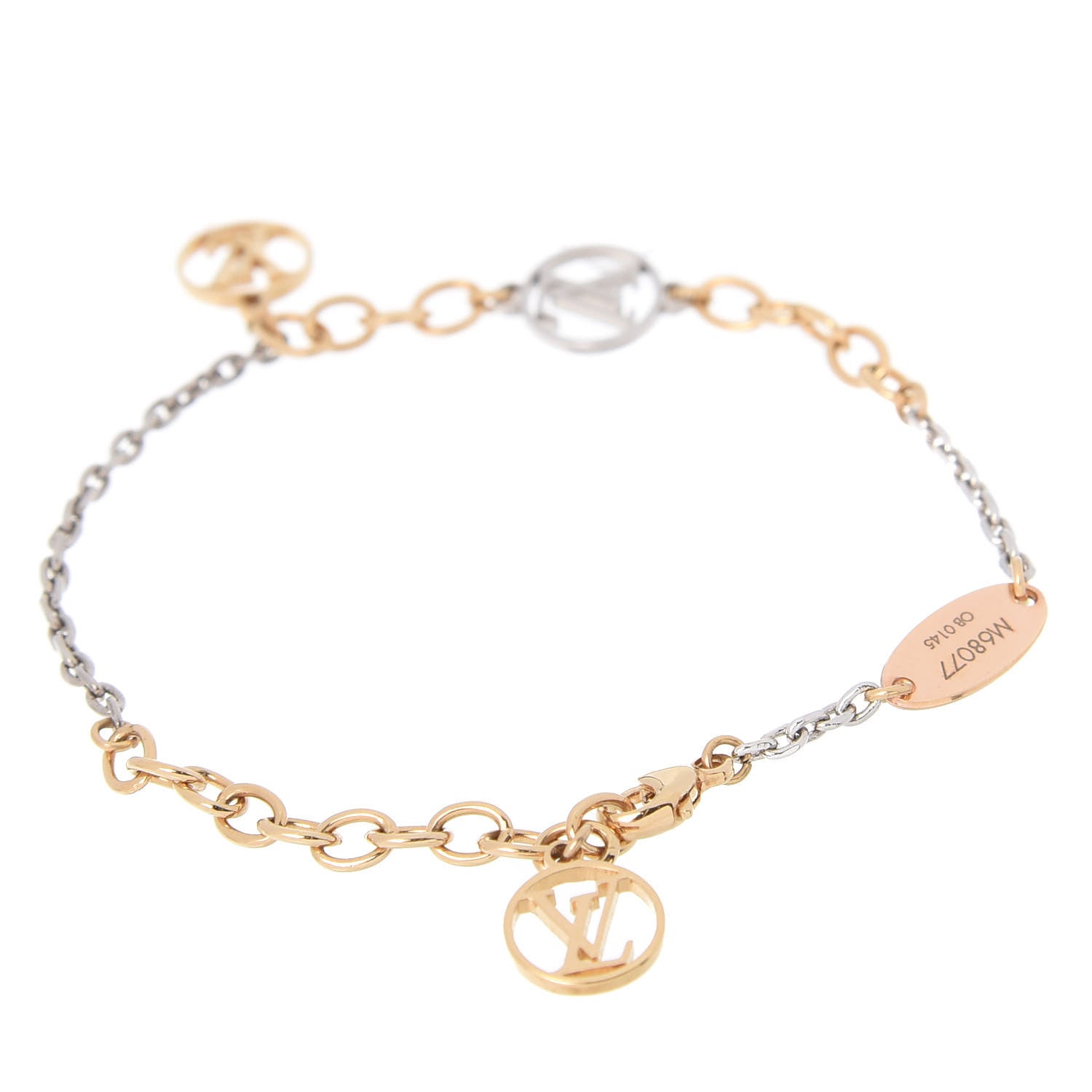 18K Louis Vuitton Logomania Bracelet