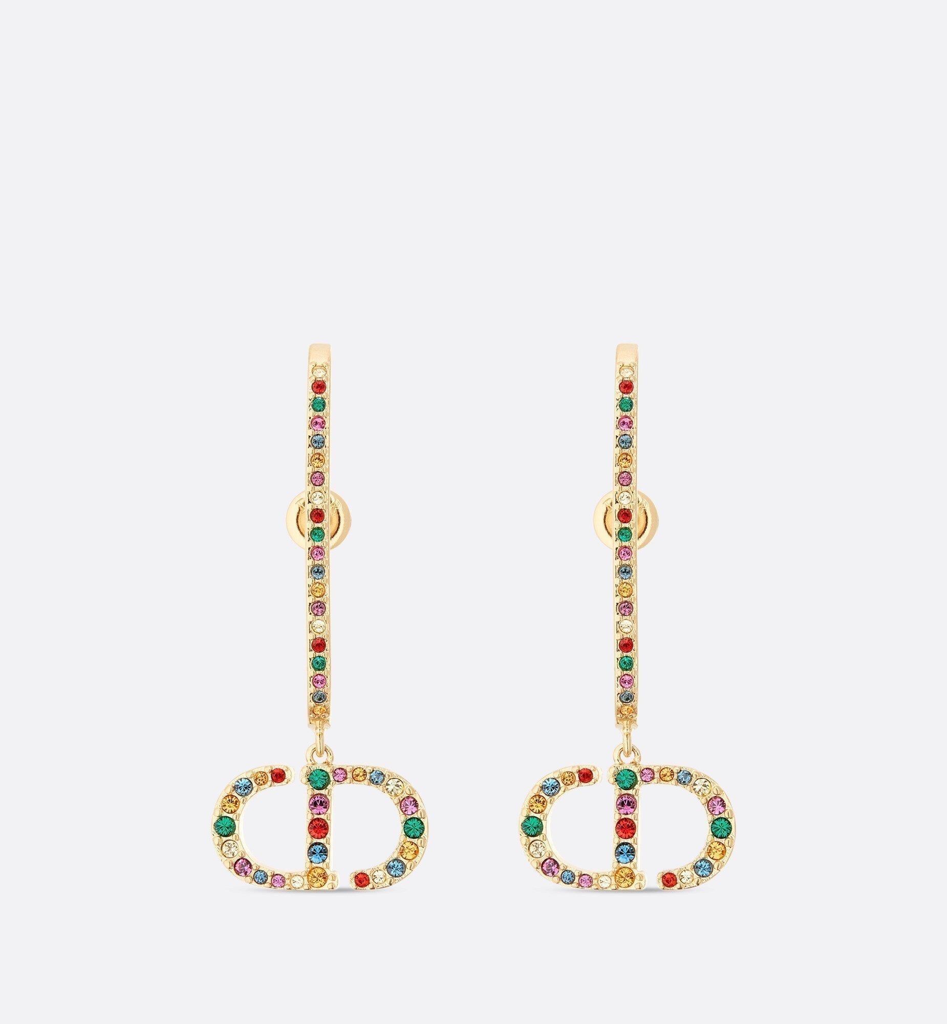 18K Dior 30 Montaigne Crystals Earrings