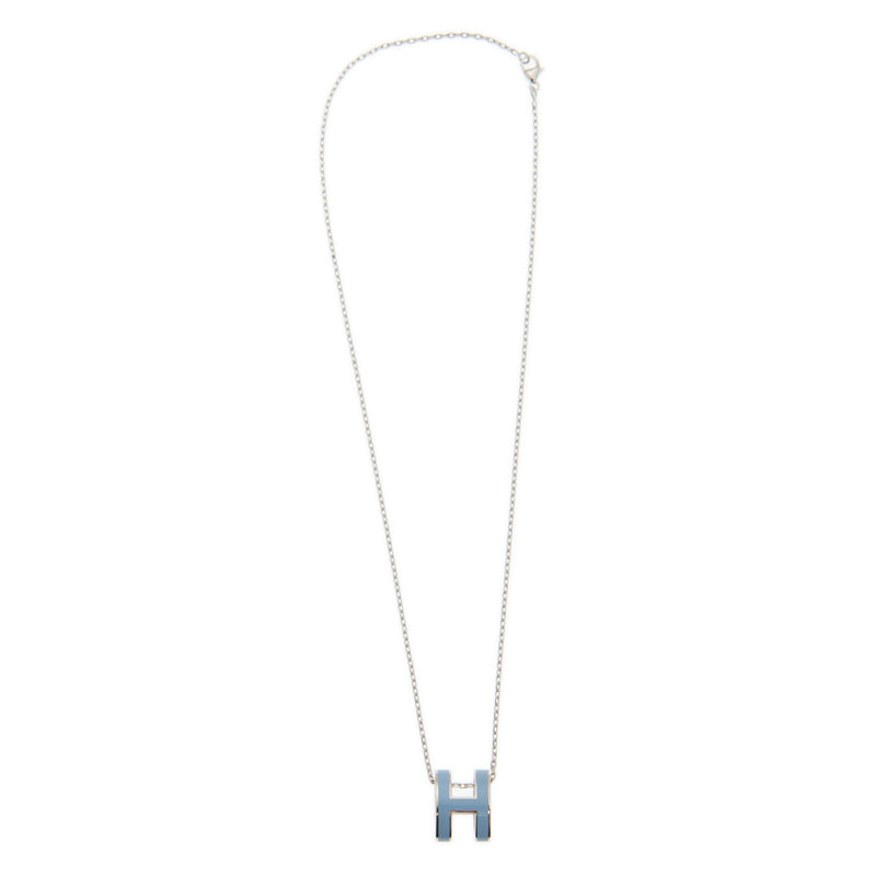 18K Mini Pop Hermes Blue Necklace