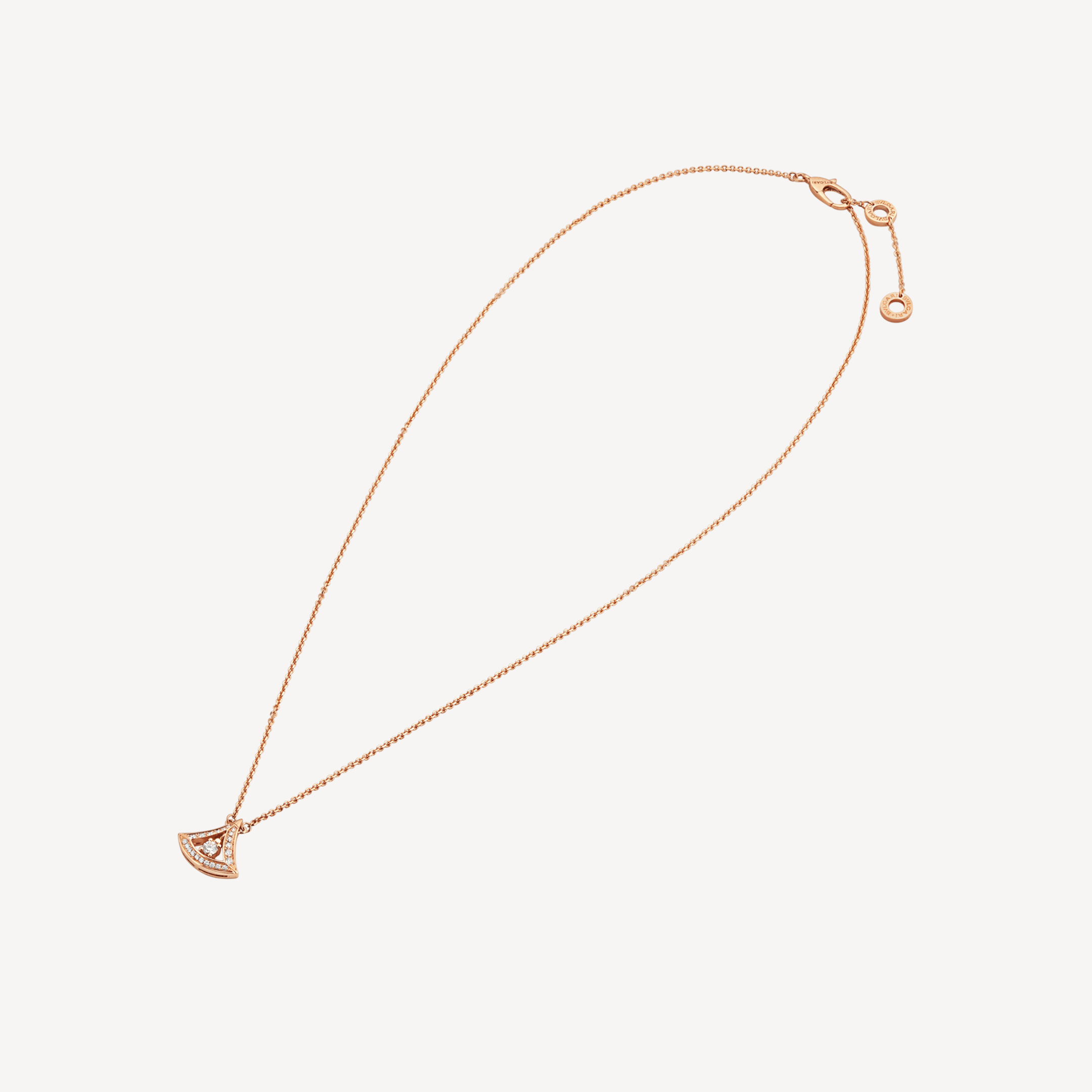 18K BVLGARI Dream Pave Diamond Openwork Necklace