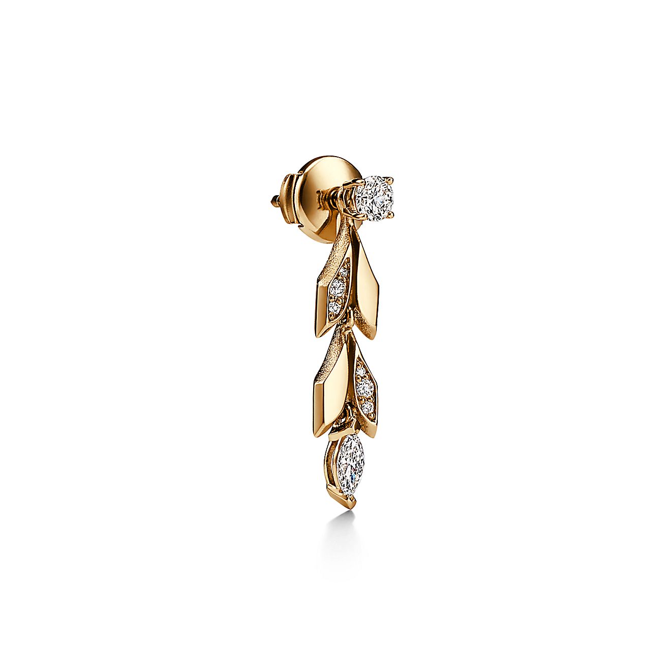 18K Tiffany Victoria Vine Convertible Drop Earrings