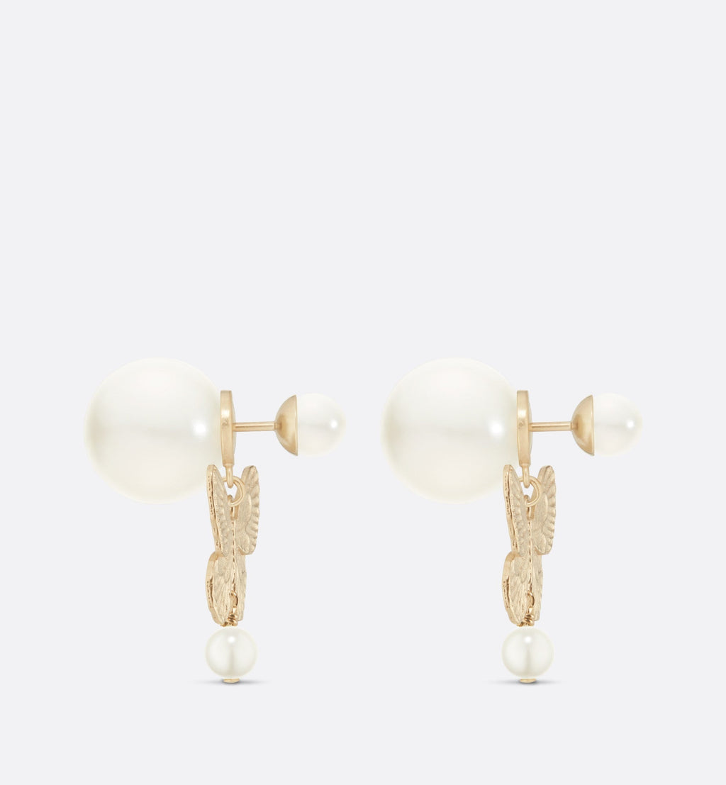 18K Dior Tribales Pearl Earrings