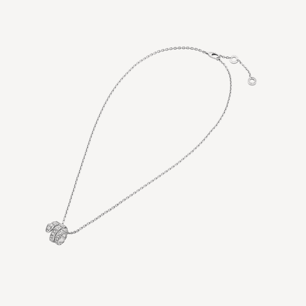 18K BVLGARI Serpenti Viper Pave Diamonds Necklace