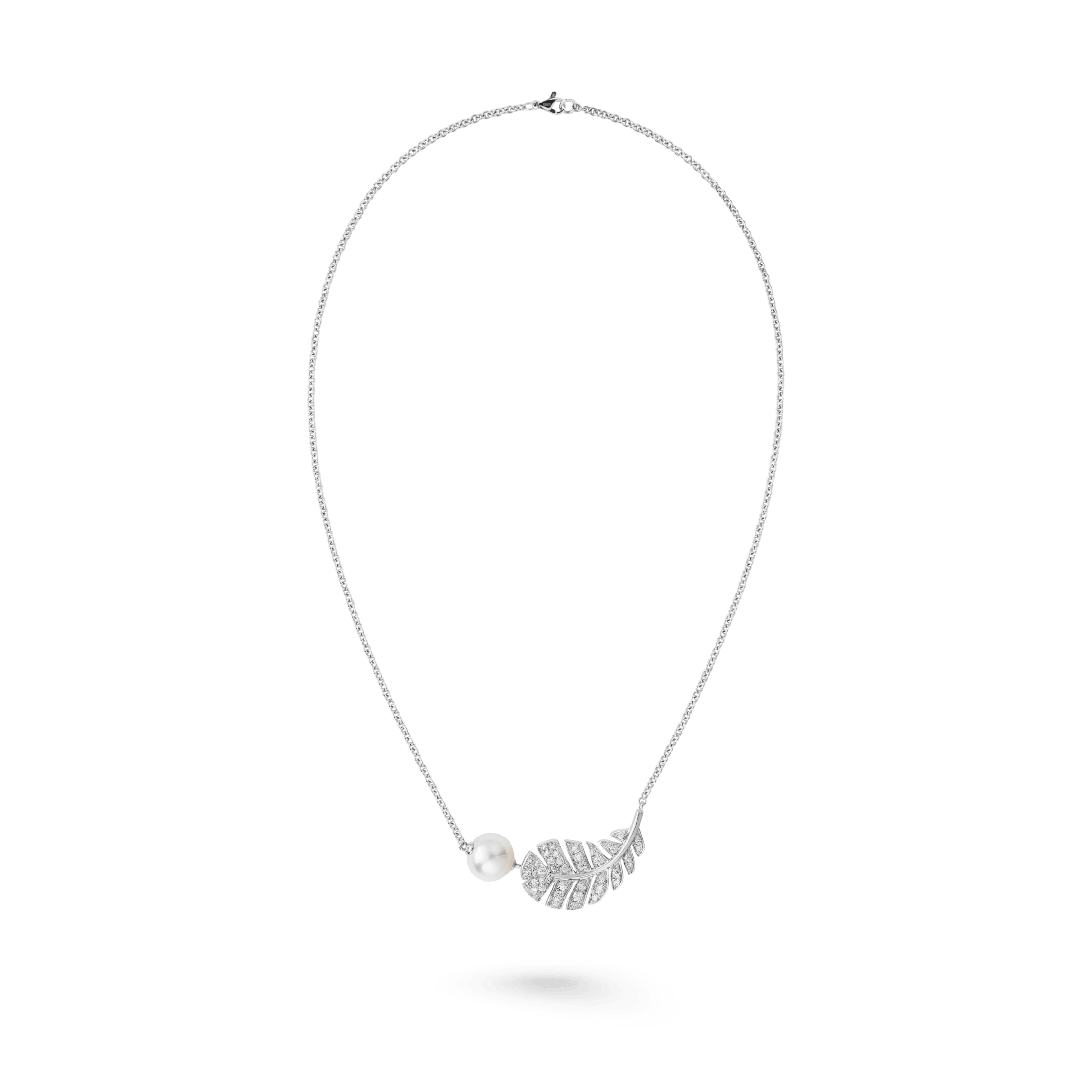 18K  Chanel Plume De Necklace