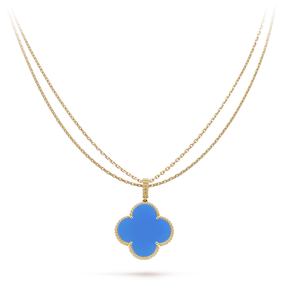 18K Magic Alhambra Agate Clover Necklace