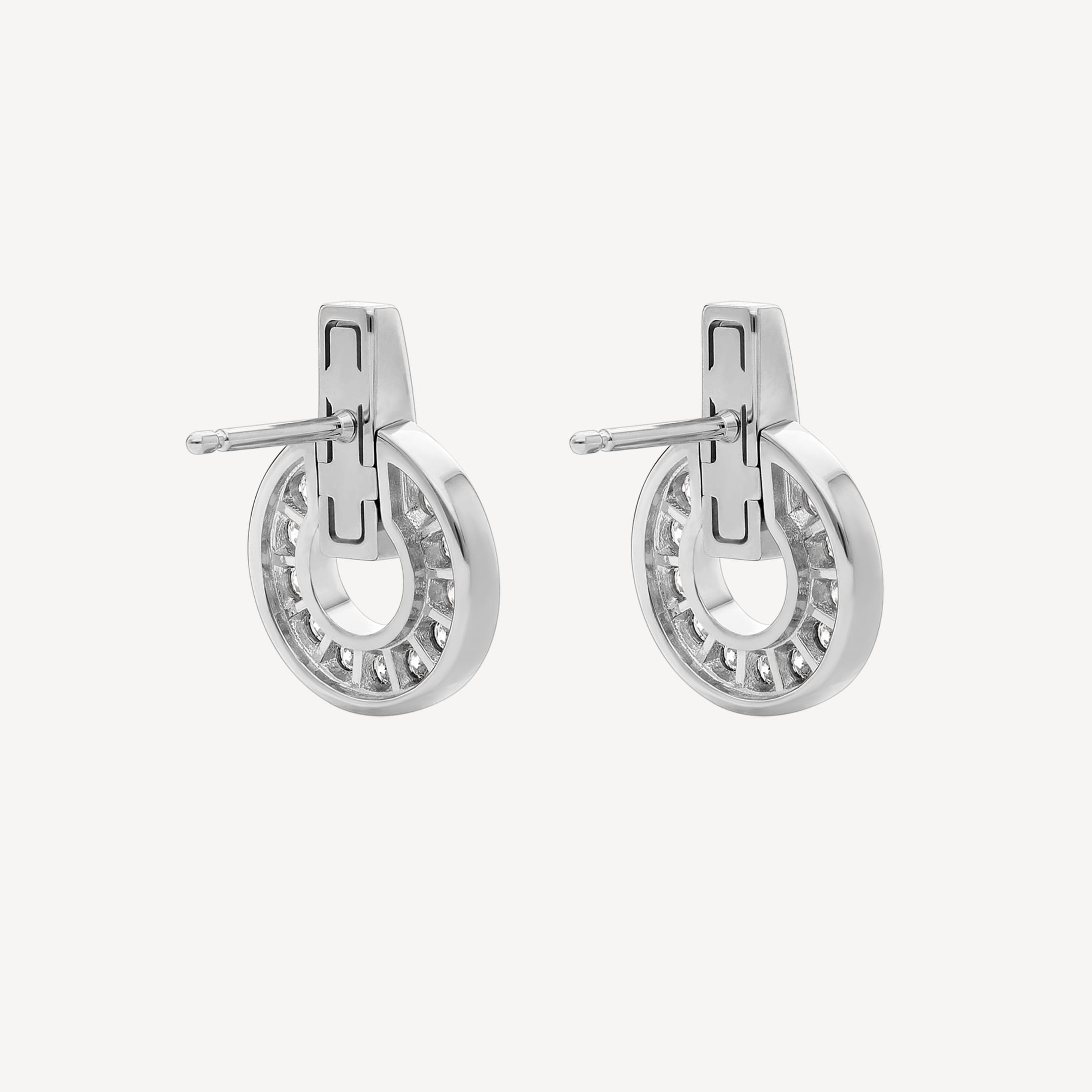 18K BVLGARI White Gold Earrings