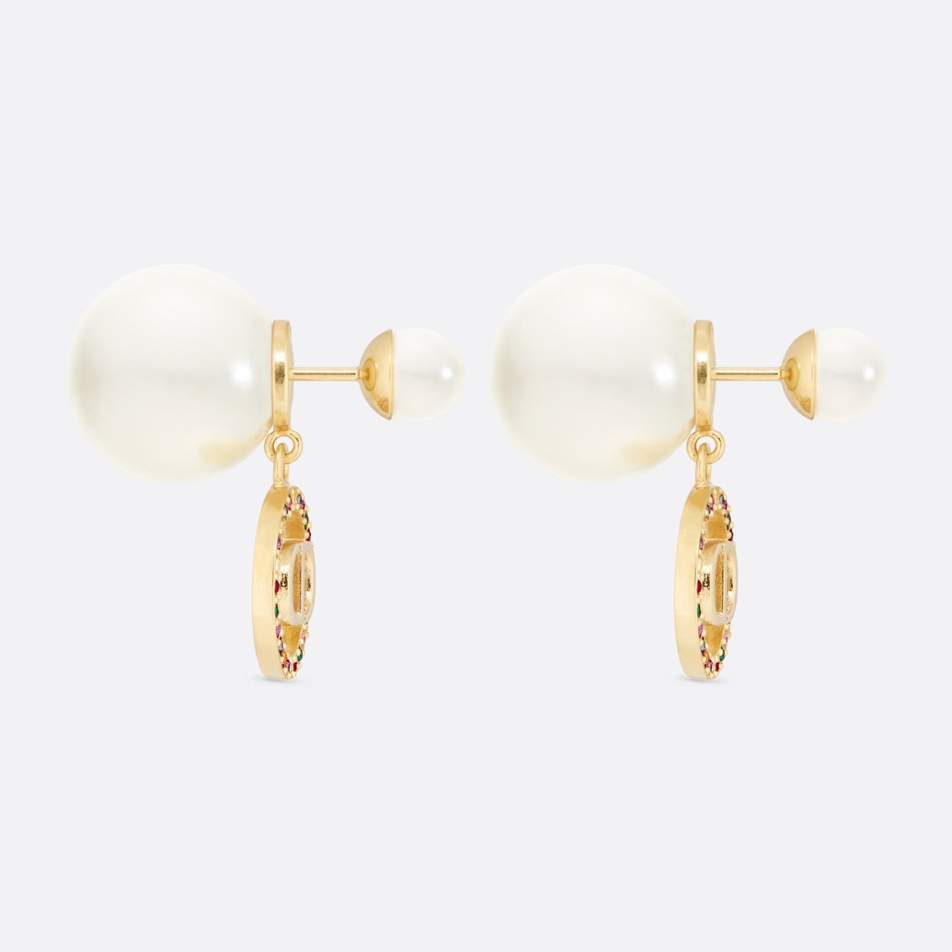 18K Dior Tribales Multicolor Crystals Earrings