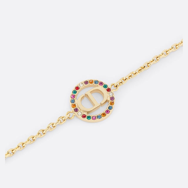 18K Petit Dior Multicolor Crystals Bracelet