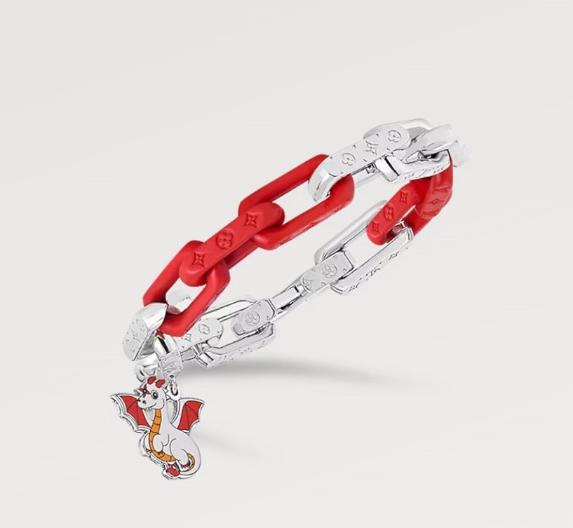 18K Louis Vuitton Dargon Monogram Chain Bracelet