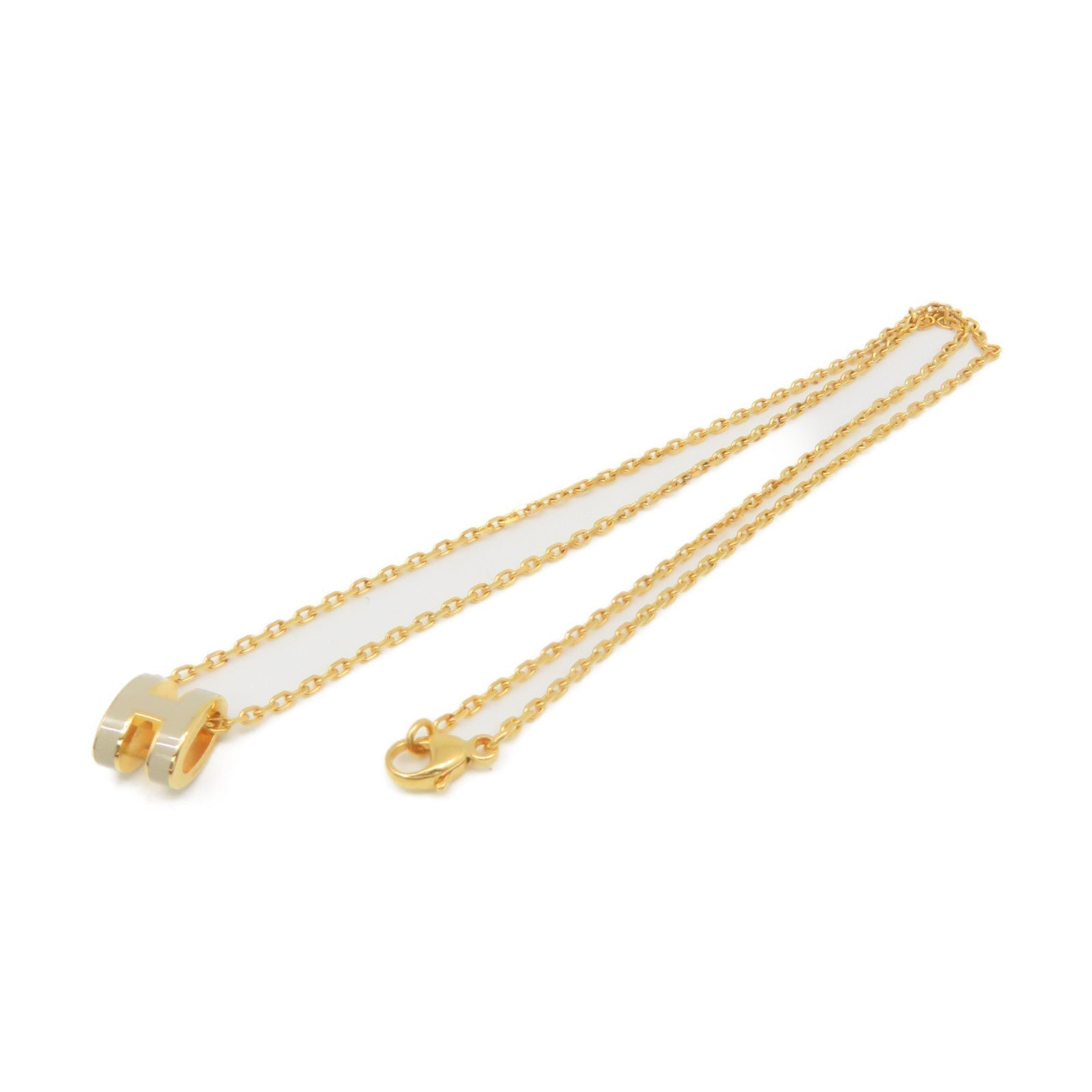 18K Mini Pop Hermes Grey Necklace