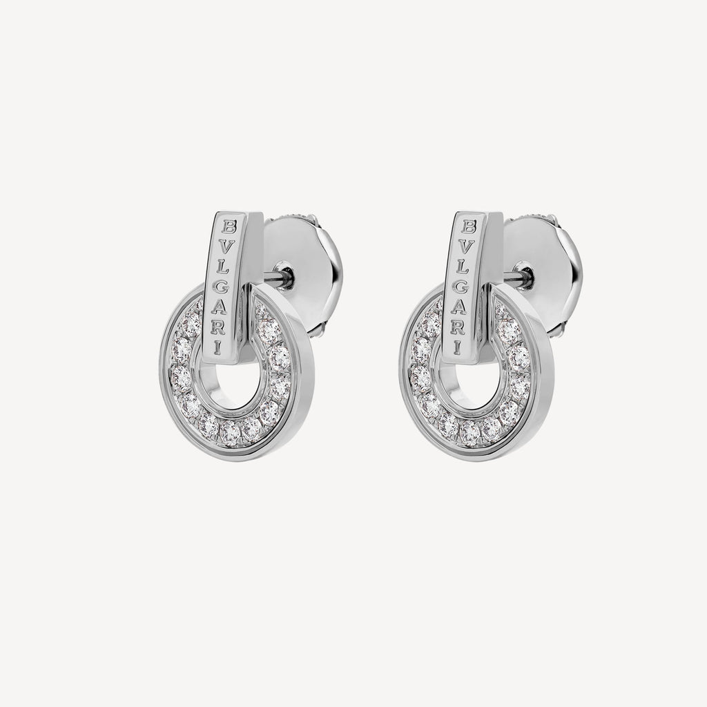 18K BVLGARI White Gold Earrings