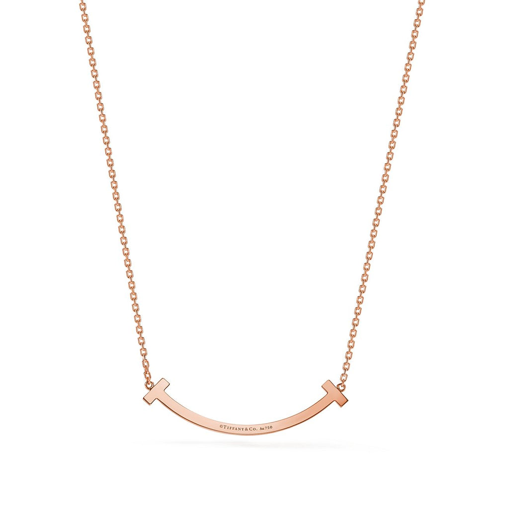 18K Tiffany Medium Diamond Pendant Necklace