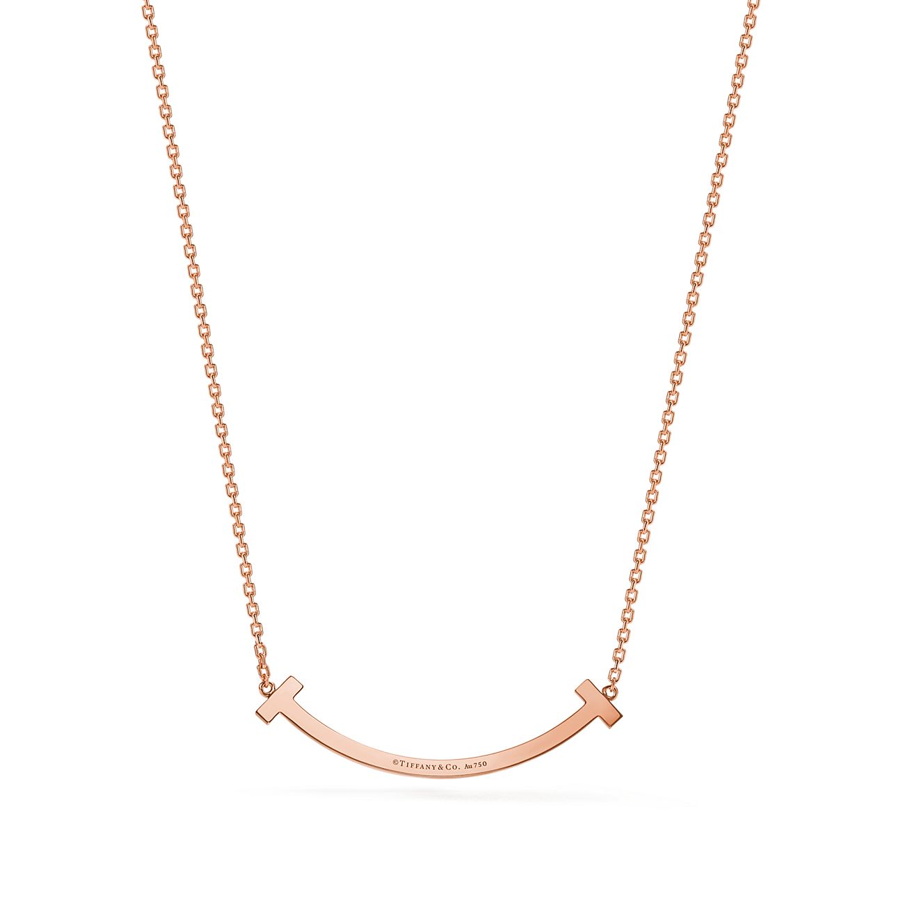 18K Tiffany Medium Diamond Pendant Necklace