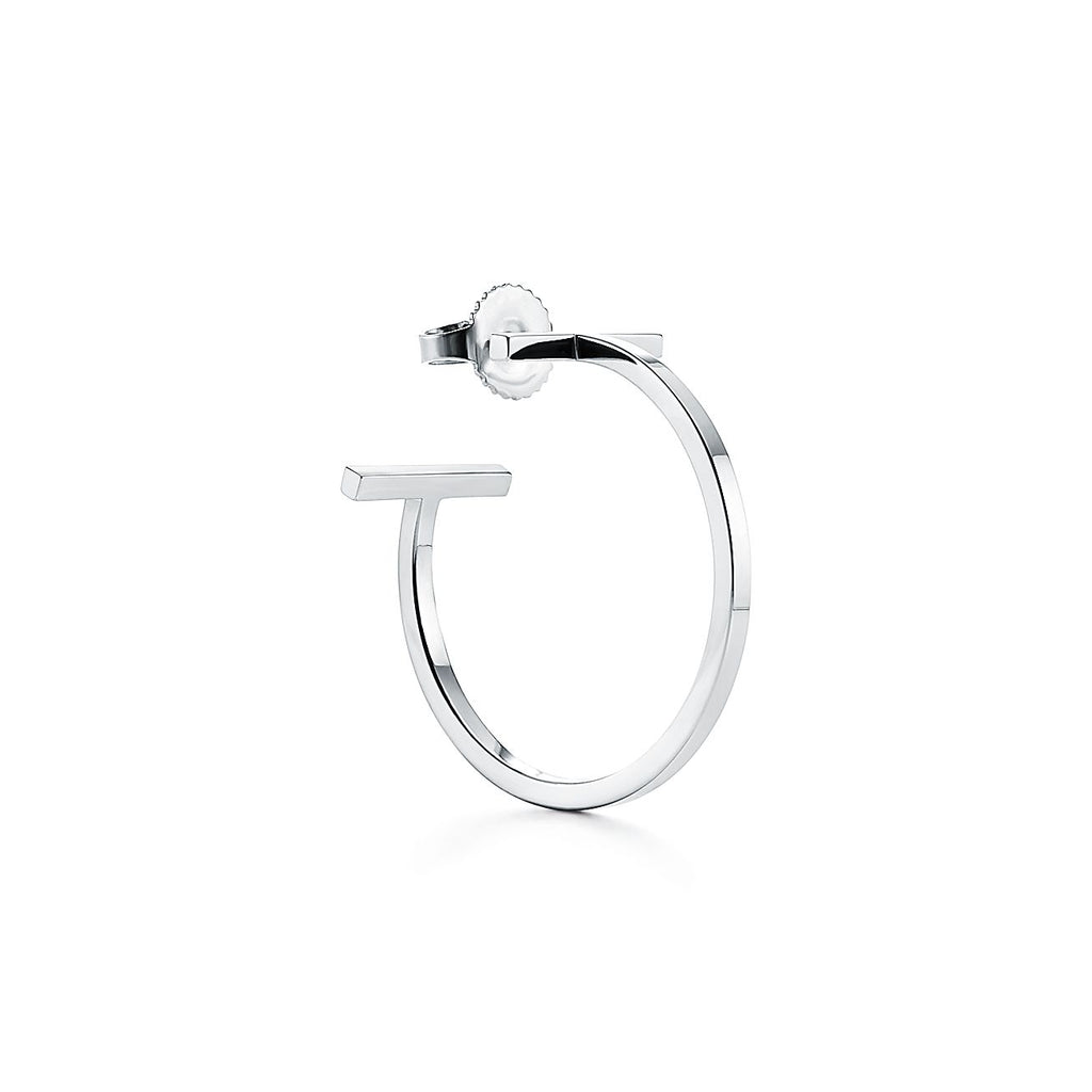 18K Tiffany Hoop Earrings