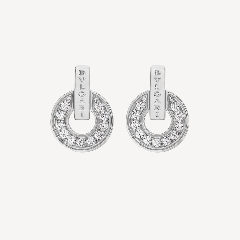 18K BVLGARI White Gold Earrings