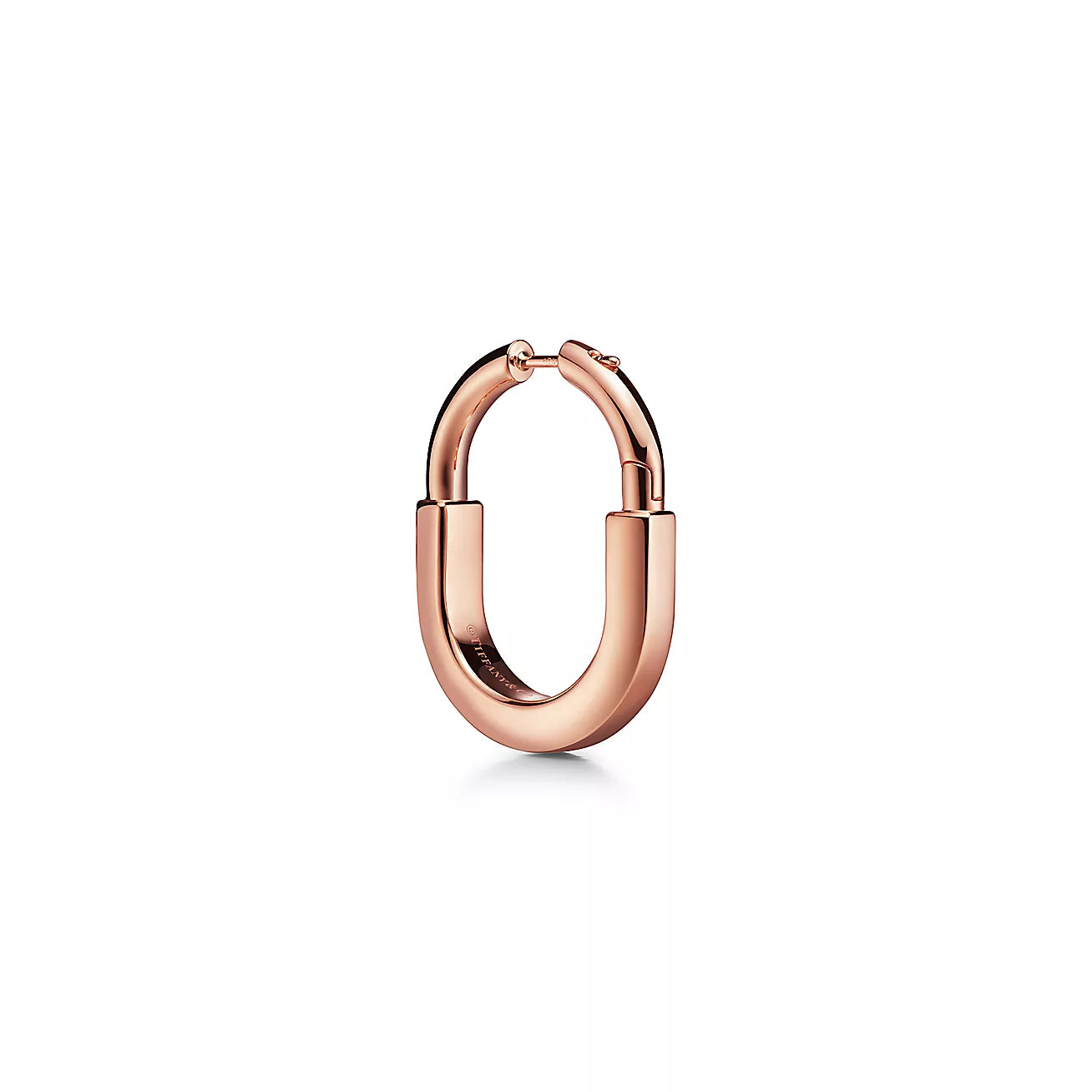 18K Tiffany Lock ROS¨¦ Edition Medium Earrings
