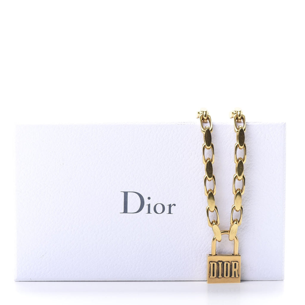 18K Dior Lucky Locket Choker Necklace