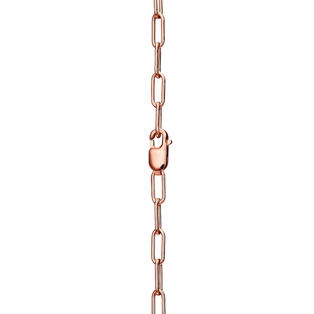 18K Tiffany Lock Pendant Pave Diamonds Necklace