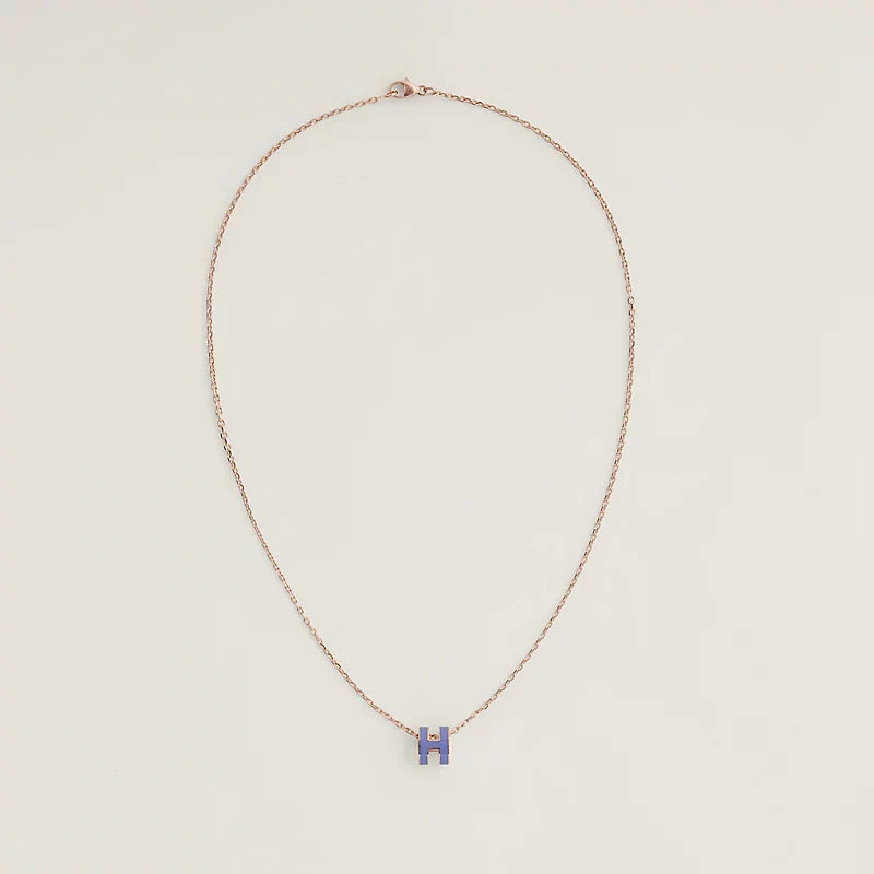 18K Mini Pop Hermes Purple Necklace