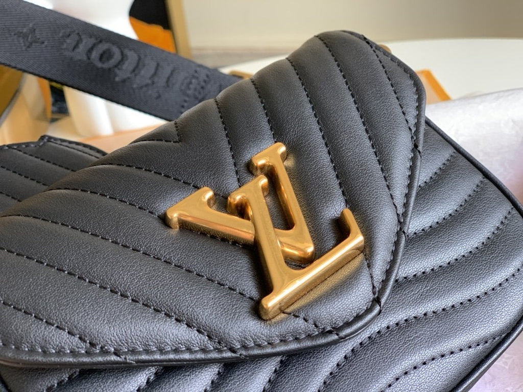 LOUIS VUITTON MULTI-POCHETTE BLACK CALFKIN 19CM CROSS BODY BAG