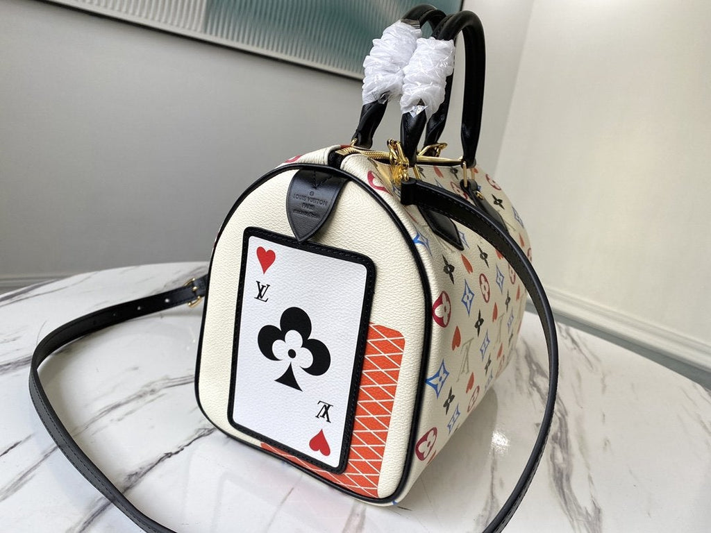 LOUIS VUITTON SPEEDY GAME ON BANDOULIERE 25CM