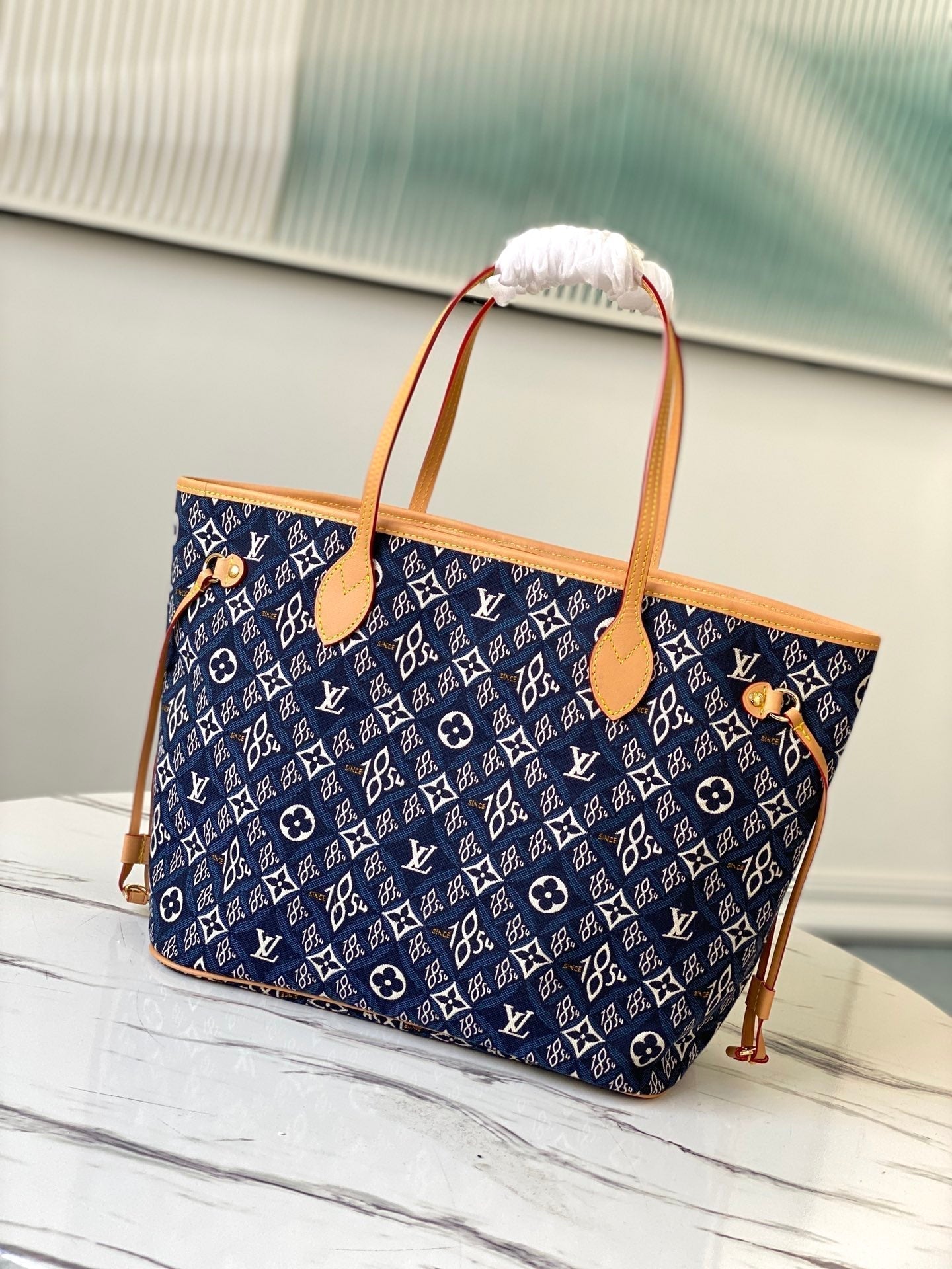 LOUIS VUITTON NEVERFULL MM WITH DUSTBAG 1854 MONOGRAM JACQUARD 31CM