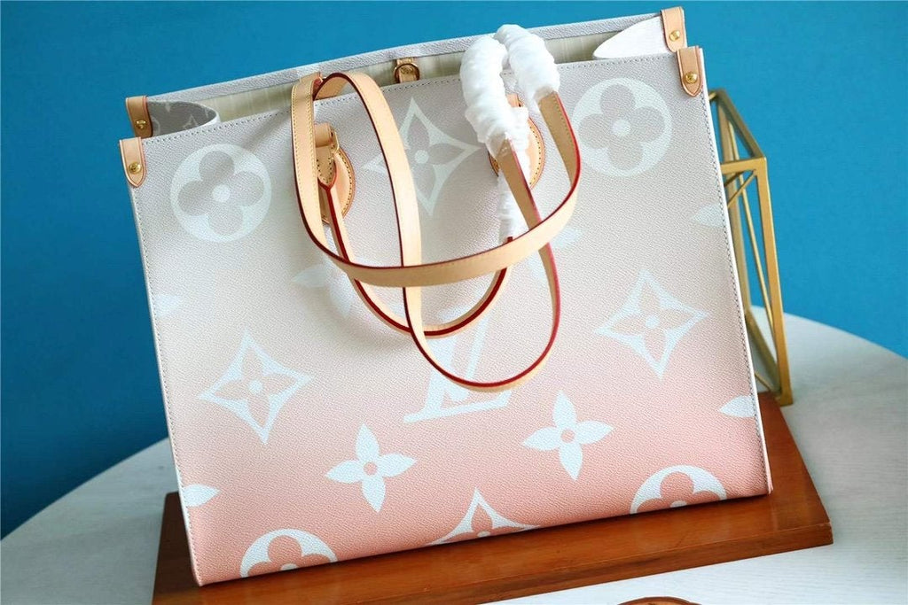 LOUIS VUITTON ONTHEGO MM BRUME GRAY MONOGRAM GIANT COATED CANVAS